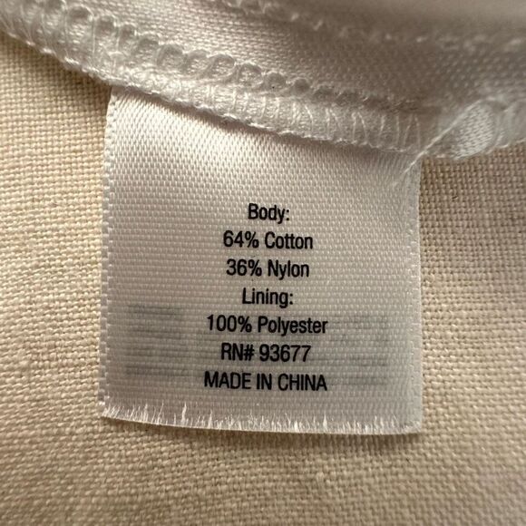 A.N.A Lined Short Sleeves Off the Shoulder White Eyelet Shift Dress Large - Picture 4 of 4